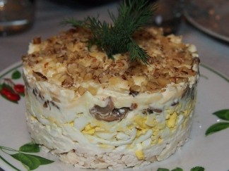 Шампиньоны С Курицей И Сыром Фото